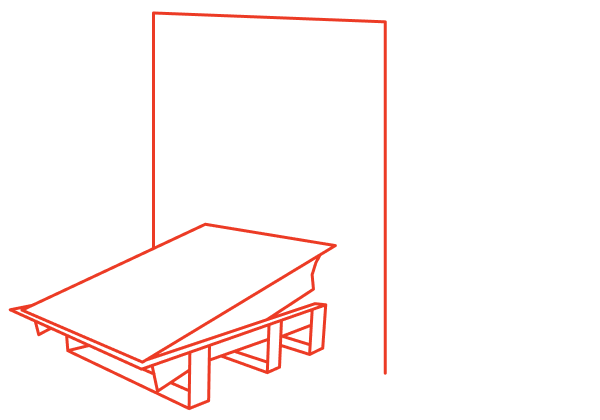 Line art of docks and doors